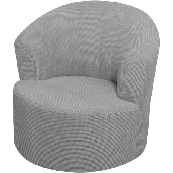 GUENG High Stretch Swivel Barrel Chair Cover, Jacquard Round Armchair Slipcover(Color : 12, Size : 1PCS)