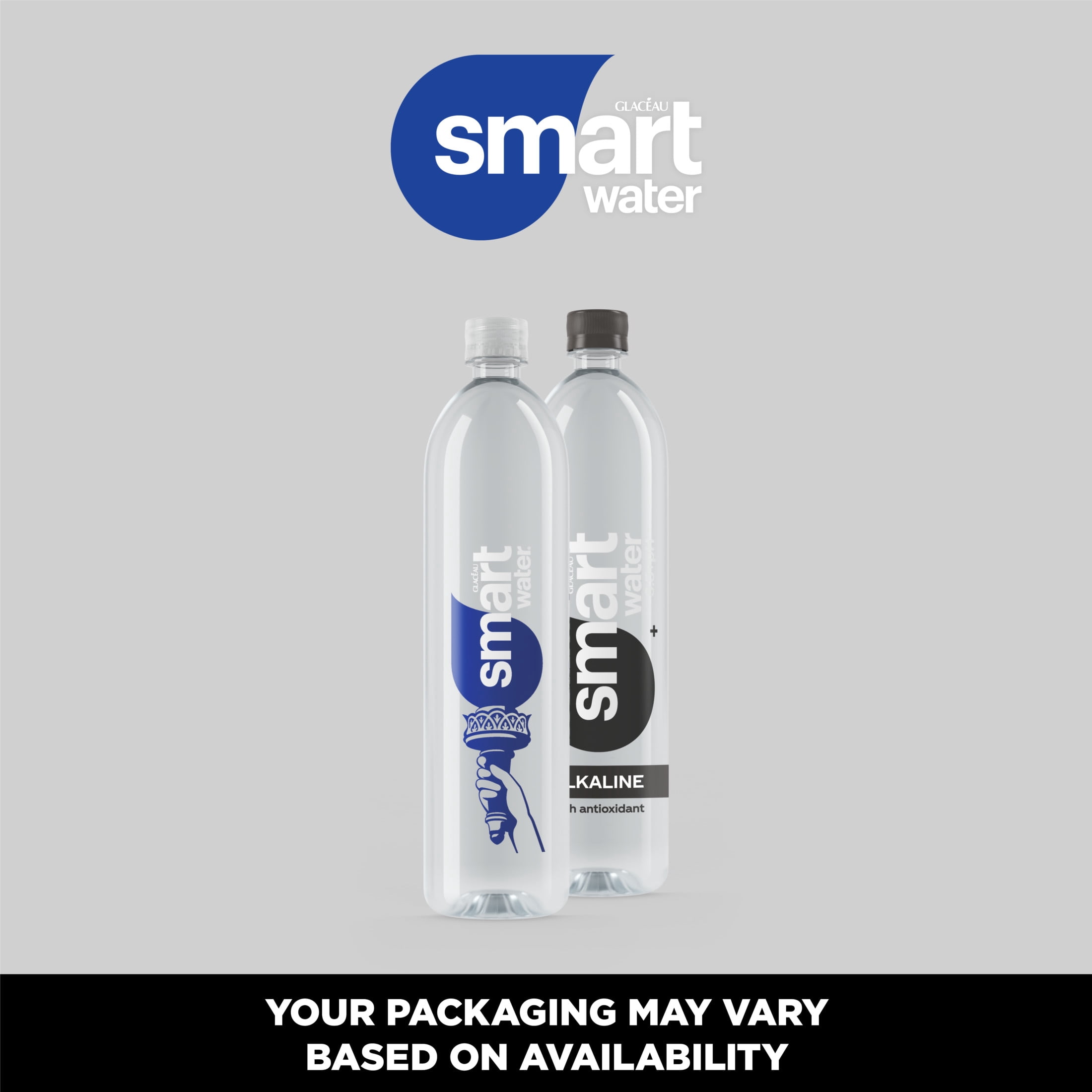 smartwater Vapor Distilled Water Bottles, 33.8 fl oz, 12 Pack
