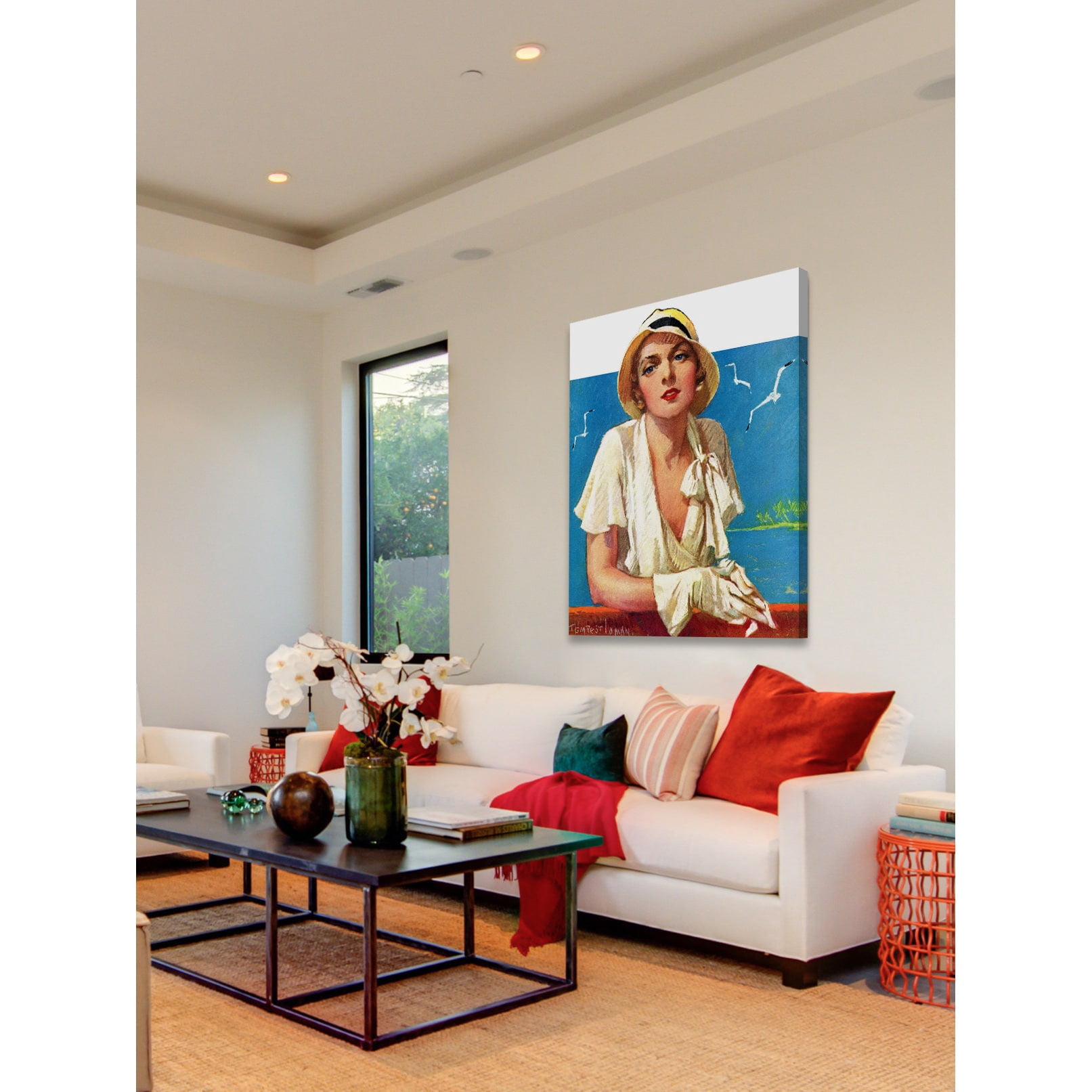 Marmont Hill - "Enjoying the View" Painting Print on Wrapped Canvas
