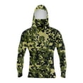 thumbnail image 4 of Mlqidk Mens UPF 50+ Shirt Lightweight Hunting Shirts Hooded Long Sleeve Cooling Spf Sun Camo Hoodie Quick-Dry Camo Hoodies with Face Mask Army Green XL, 4 of 4