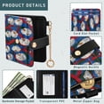 thumbnail image 5 of Small Wallet For Women Bifold Leather Pocket Coin Credit Card Holder With RFID Blocking Red Ribbons, 5 of 6