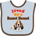 thumbnail image 3 of Inktastic Basset Hound Dog Lover Boys or Girls Baby Bib, 3 of 4