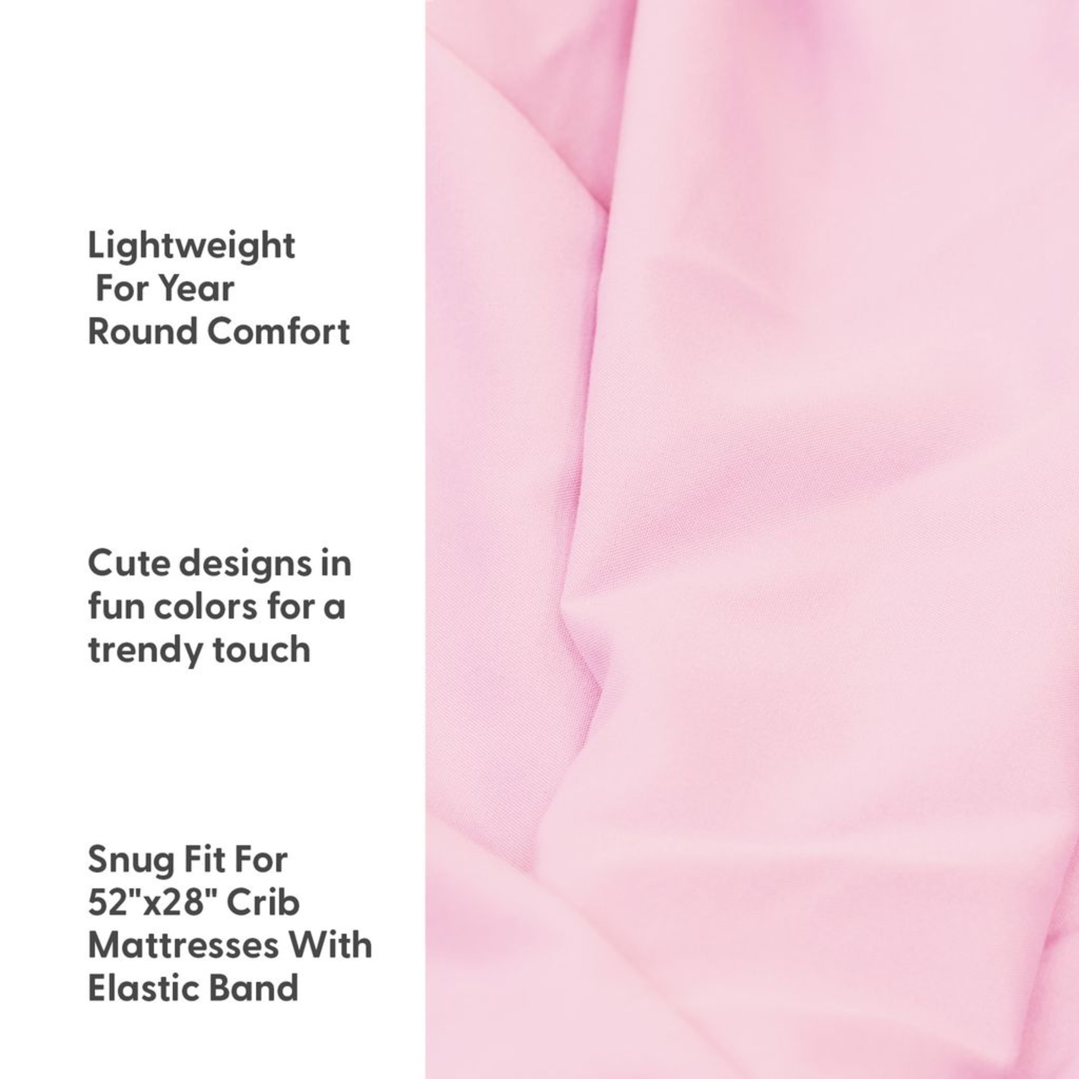 The Peanutshell Pink Floral 4-Pack Crib Sheets photo 2