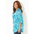 thumbnail image 3 of Catherines Women's Plus Size Petite Pintuck Buttonfront Blouse, 3 of 5