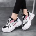 thumbnail image 2 of Zapatillas De Plataforma De Malla Transpirable Para Mujer, Zapatos De Exterior Con Cordones De Moda, Zapatillas Cómodas Y Antideslizantes, 2 of 4