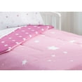 thumbnail image 2 of Delta Children Toddler Bedding Set | Girls 4 Piece Collection | Fitted Sheet, Flat Top Sheet w/Elastic Bottom, Fitted Comforter w/Elastic Bottom, Pillowcase, Blushing Star | Pink, 2 of 7