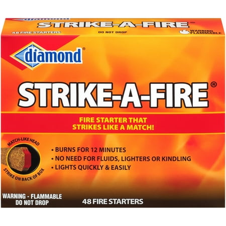 Diamond® Strike-A-Fire® Fire Starters 48 ct Box (Best Firestarter For Camping)