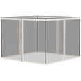 thumbnail image 5 of Outsunny 10' x 13' Replacement Mesh Sidewall Netting for Patio Gazebos and Canopy Tents with Zippers (Sidewall Only), White, 5 of 9