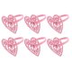 thumbnail image 2 of KAKOWELY 6 hebillas para servilletas, elegantes broches para servilletas, con forma de corazón ahuecado, para adornar servilletas., 2 of 4