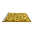 thumbnail image 2 of Ahgly Company Machine Washable Indoor Rectangle Persian Yellow Traditional Area Rugs, 8' x 10', 2 of 4