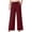 Wine, variant on DailyTrove Ladies Elastic Waist Flowy Wide Leg Pants Lightweight Loose Full Length Summer Casual Walking Pants
