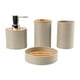 thumbnail image 1 of Juego de 4 accesorios de baño Macarena dispensador de jabón beige, 1 of 8