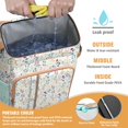 thumbnail image 2 of Travel Cooler Bag - Pioneer Flower Floral Print Pattern Camping Beer Cooler Backpack with Bottle Opener- Waterproof Insulated Picnic Backpacks - Cooler Bag for Beach, 2 of 6