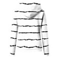 thumbnail image 4 of Ltctricy Hoodies for Women Fashion Striped Long Sleeve Casual Loose Sweatshirts Lightweight Pullover Sweaters with Pocket(White,XX-Large), 4 of 4