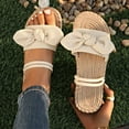 thumbnail image 2 of Bxsruta Bow-Detailed Adjustable Sandals with Non-Slip Tread, Summer Casual Women's Footwear, 2 of 8