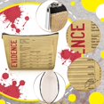 thumbnail image 3 of Bolsa de maquillaje Oudain Evidence de lino impermeable, 25 x 18 cm, 4 unidades, 3 of 7