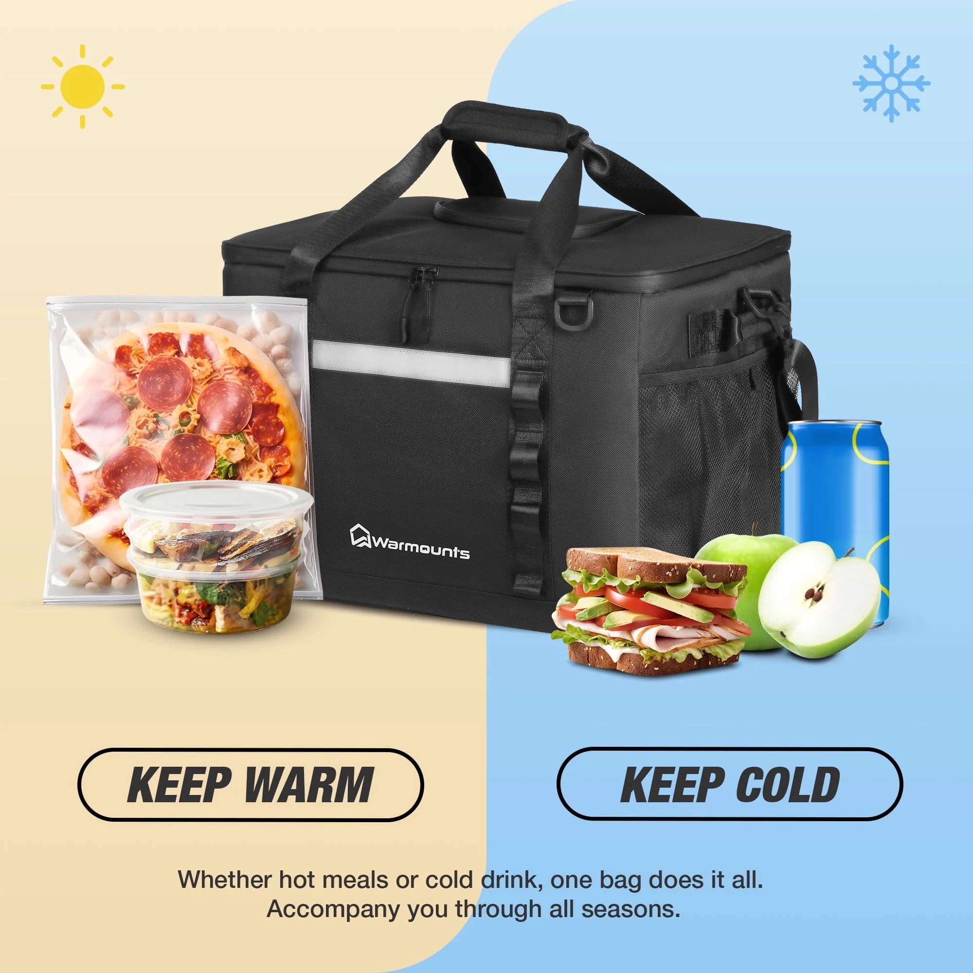 Warmounts Camping Cooler Bag 75 Cans Insulated Soft Cooler with
