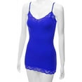 thumbnail image 4 of Bozzolo Women Junior & Plus Adjustable Spaghetti Strap Lace Trim Tunic Tank Top Camisoles, 4 of 5