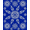 Blue, Pattern 3, variant on ODIKA 6'x9' Machine Washable Non-Slip Area Rug, Vintage Victorian Christmas with Ornate Scroll Borders High Traffic Rug, Red, 629793