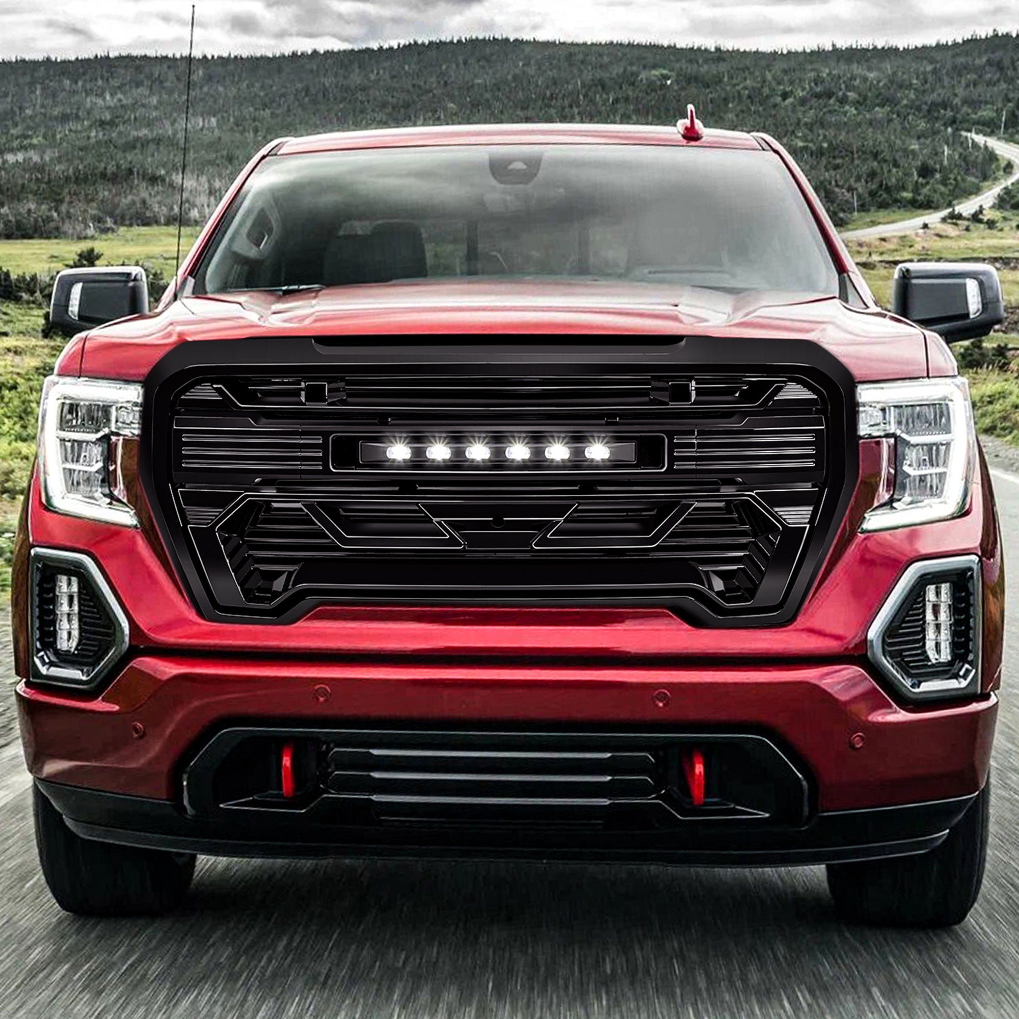 AMERICAN MODIFIED Grille w/Lights for 19-21 GMC Sierra 1500 Base, & SLE
