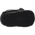 thumbnail image 4 of Hudson Baby Infant Girl Moccasin Shoes, Black, 6-12 Months, 4 of 8