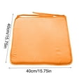 thumbnail image 3 of Cozeii Chair Cushion with Ties, 15.7x15.7 Inch Soft Seat Pad for Office Dining Chair, Thick Comfortable Chair Pad Non-Slip, Machine Washable Cover, Orange, 3 of 5