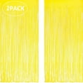 thumbnail image 4 of 6pcs Yellow Streamers Party Backdrop - Birthdays Party Decoration, Metallic Tinsel Foil Fringe Streamers Background for Birthday, Summer Day Party Decoration, 4 of 8