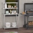 thumbnail image 6 of EastVita Stainless Steel Work Table with Overshelves 36 x 24 Inch Heavy Duty Kitchen Prep Table with Adjustable Shelf for Commercial Restaurant Warehouse Garage, 6 of 6