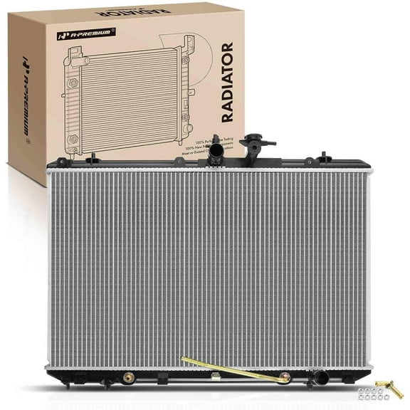 A-Premium Engine Coolant Radiator Assembly with Transmission Oil Cooler Compatible with Toyota Highlander 2008 2009 2010 2011 2012 2013, V6 3.5L, Automatic Trans, Replace# 13024
