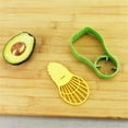 thumbnail image 4 of Oleegame 2PC Potato Fry Cutter Remover Multifunctional Peeler Fruit Tools 5 In 1 Set Core Closure Bags Lids Boxes Cutter Suitable For Fruit Green, 4 of 9