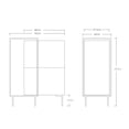 thumbnail image 2 of Credenza bufetera Minimalista Ilios Innova Estructura de Acero Color Gris, 2 of 8