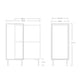 thumbnail image 2 of Credenza bufetera Minimalista Ilios Innova Estructura de Acero Color Gris, 2 of 8