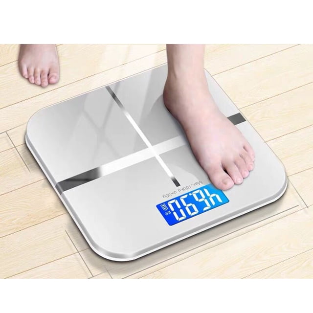 Mistaha Weight Scale Precise Digital Body Weight Bathroom Scale Tempered Glass with Lighted LCD Display