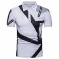 thumbnail image 2 of Pompotops T-Shirt à Manches Courtes pour Hommes Imprimé Col Rabattu en Solde, 2 of 4