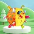 thumbnail image 4 of Dog Soccer Ball Toy, Interactive Dog Ball Tug Toy Teeth Cleaning With Straps For Indoor Orange Puppy Pattern, 4 of 8