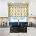 thumbnail image 5 of Yayeee Kitchen Curtains Tier Pair Light Filtering 27"x36" Rod Pocket Short Cafe Window Panel, Retro Symmetrical Stars, 5 of 7