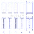 thumbnail image 2 of King Engine Bearings - gm 496ci/8.1L 16v (Size STD) Performance Main Bearing Set (MB5682SI), 2 of 2
