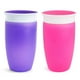 thumbnail image 1 of Munchkin Miracle 360 Taza para sorber, rosa/púrpura, 10 oz, 2 cuentas, 1 of 3