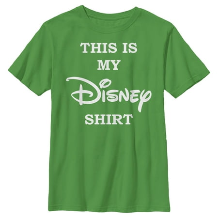Boy s Disney This is my Disney Shirt Graphic Tee Kelly Green X Small