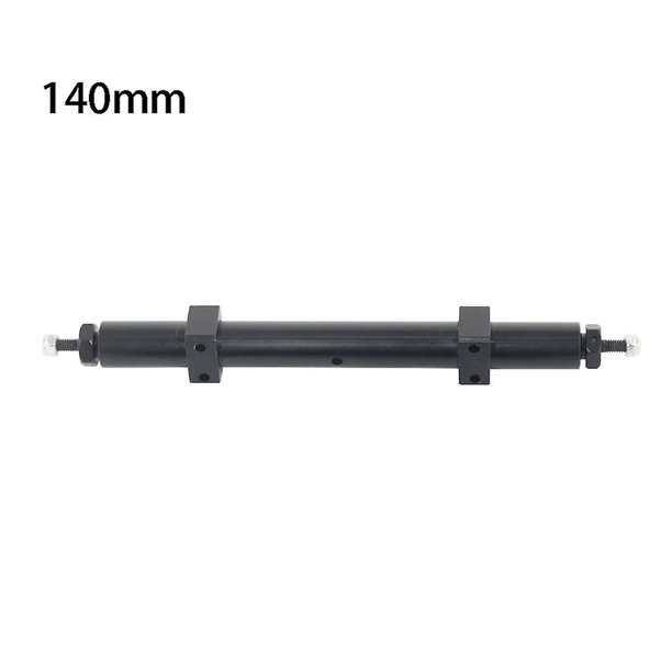 5 cm *10m Eje trasero sin motor de Metal, 120mm, 140mm, para remolque Tamiya 1/14, coche teledirigido 1/10, piezas de mejora Diy