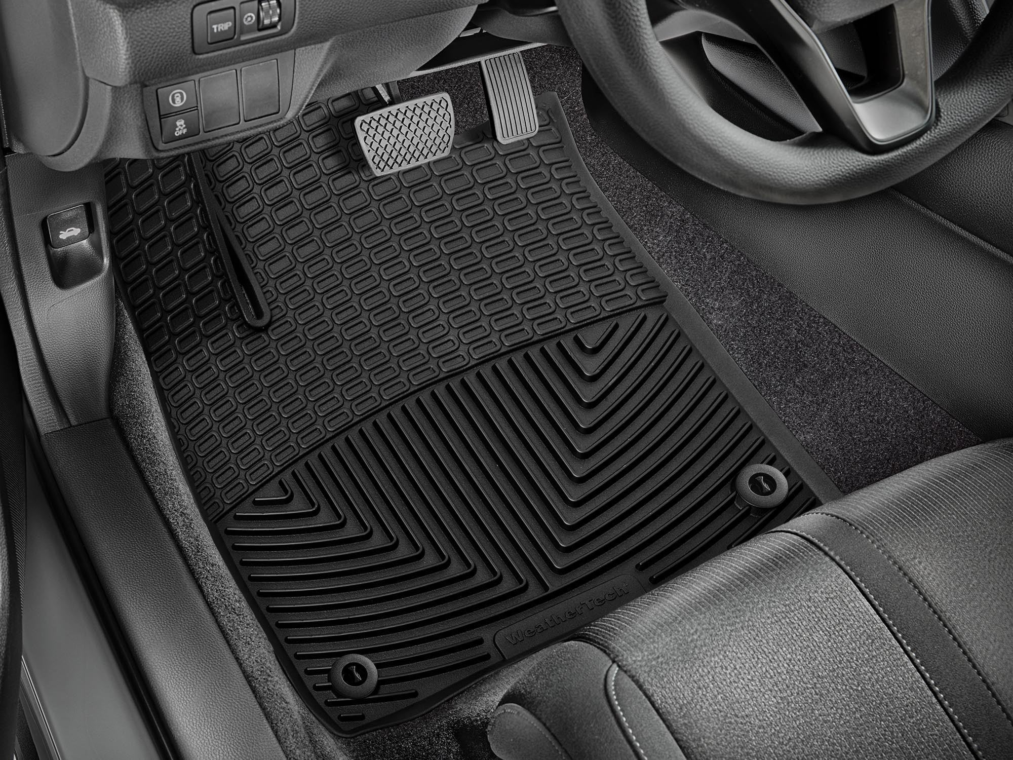WeatherTech All-Weather Floor Mats compatible with Honda Accord, Accord Hybrid - 1st Row (Driver & Passenger), Black