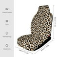 thumbnail image 2 of Animal Cheetah Print Set of 2 Car Seat Covers Seat for Carseats Front Seat Auto Car Interior Accessories Universal 2 Piece, 2 of 5