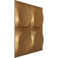 thumbnail image 2 of Ekena Millwork 19 5/8"W x 19 5/8"H Adonis EnduraWall Decorative 3D Wall Panel, Bright Coat Gold (12-Pack for 32.04 Sq. Ft.), 2 of 6