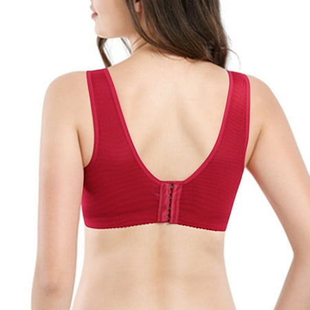 

CAICJ98 Bras For Women Women s Plus Size Full Coverage Non Padded Wireless Minimizer Bra -Comfort and Double Support 32