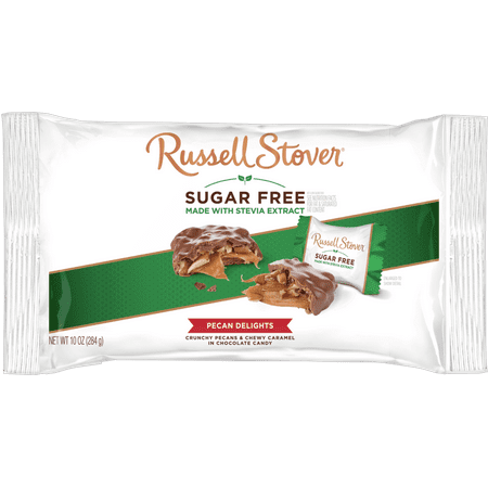 Russell Stover Sugar Free Pecan Delights with Stevia, 10 oz. Bag