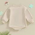 thumbnail image 3 of Bagilaanoe Newborn Baby Girl Boy Oversized Romper Sweatshirt Long Sleeve Bodysuits Letter Print Pullover 3M 6M 12M 18M Infant Casual Tee Tops, 3 of 7