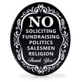 thumbnail image 2 of Signs Authority No Soliciting Sign for House - Metal Door Sign for deterring Unwanted, 2 of 7