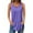 Blue, variant on Tank Tops for Women Striped Sleeveless V Neck Tunic Top Summer Casual High Low Hem Tanks Tshirts