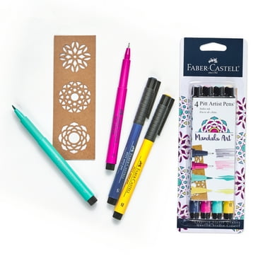 Faber-Castell Pitt Artist Pens, Mandala Art- Beginner, Adult Pen Set