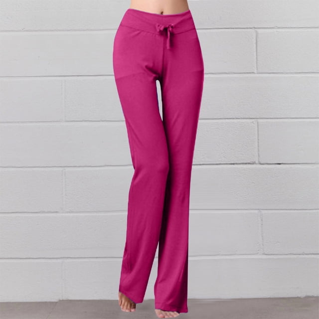WILLBEST Pantalones Deportivos Casuales para Mujer, de Pierna Recta, Cómodos, con Cordón, Largos y Activos para Uso Diario. XXXL